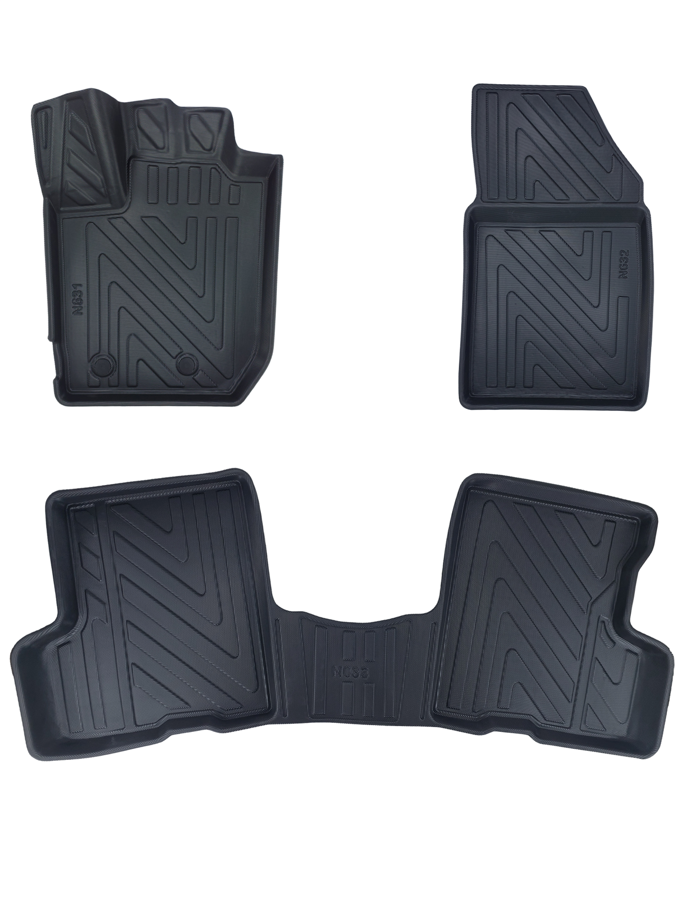 3D Auto Fussmatten Set passend für Dacia Duster 4x4 (3.Gen) Baujahr ab 2023 1